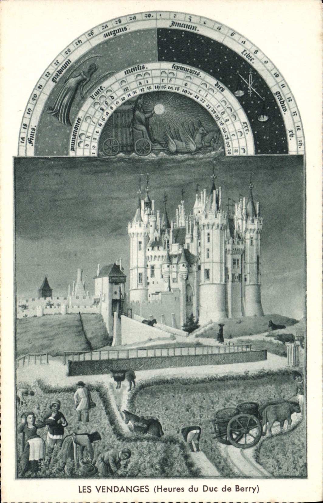 CPA Les Vendanges Heures du duc de Berry