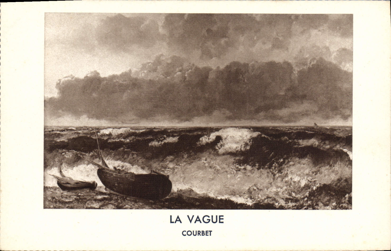 CPA La Vague Courbet