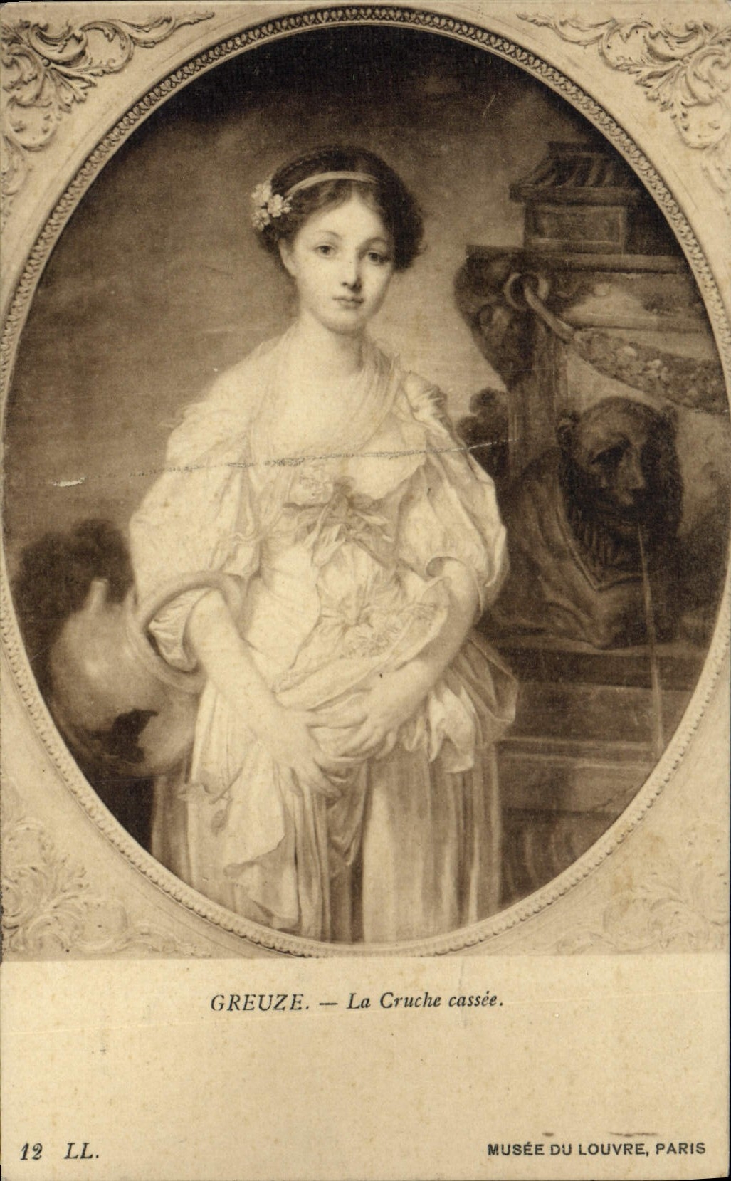CPA Greuze La Cruche Cassee Paris Musee du Louvre
