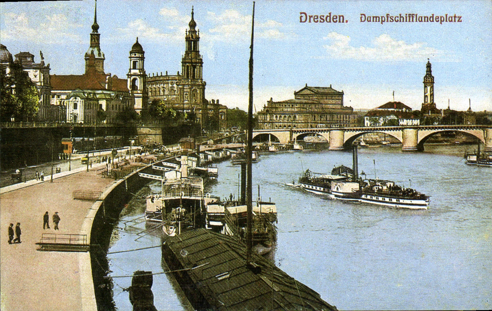 REPRO Dresden Dampfschifflandeplatz Bateaux