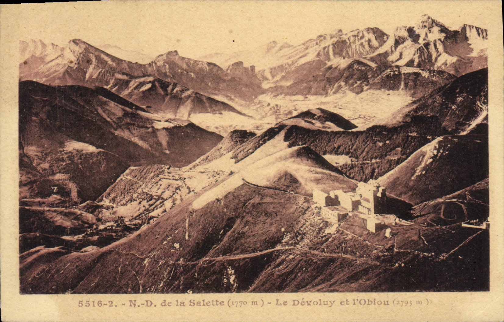 VINTAGE POSTCARD Nd of Salette Devoluy and Obiou