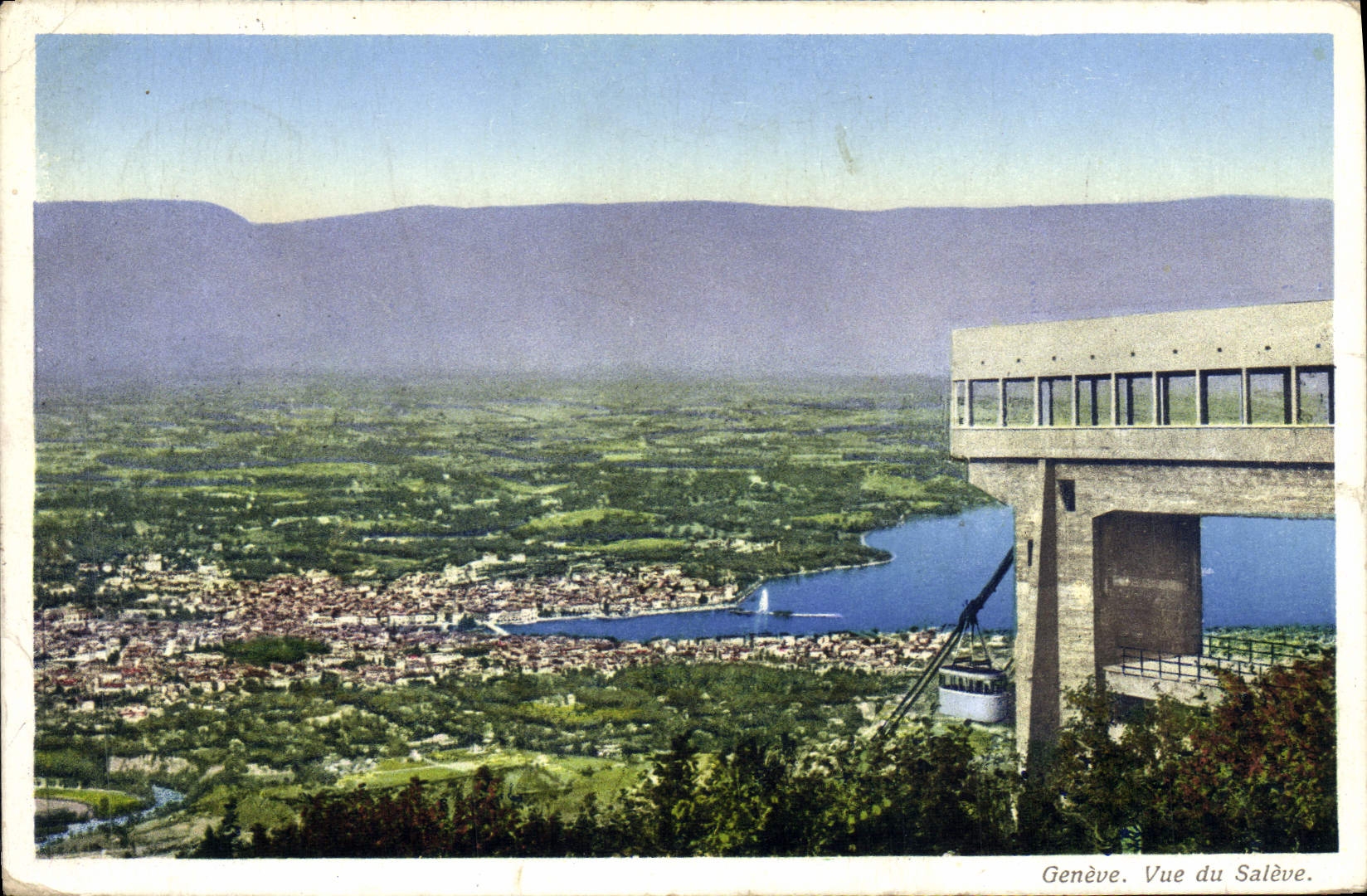 MODERN CARD Geneva Seen of Saleve
