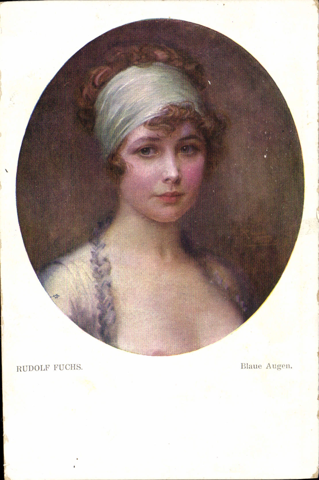 CPA Rudolf Fuchs Blaue Augen