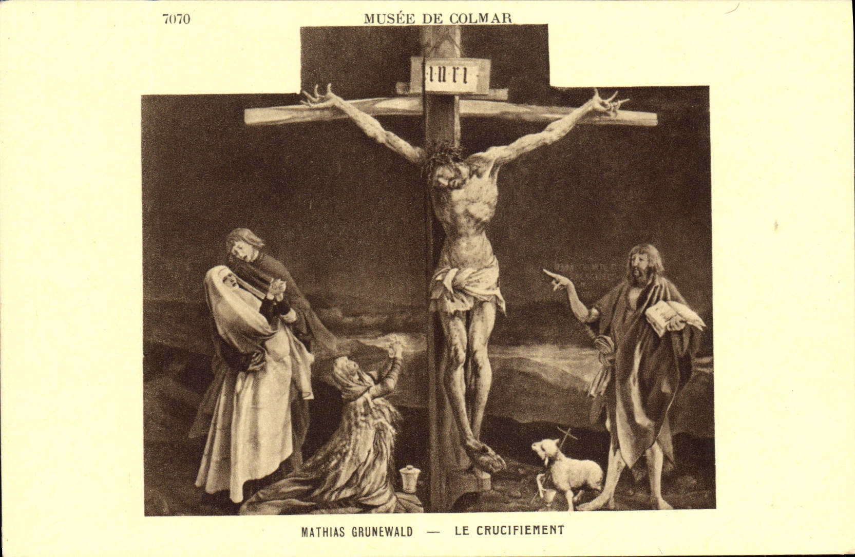 CPA Mathias Grunewald Le Crucifiement Musee de Colmar