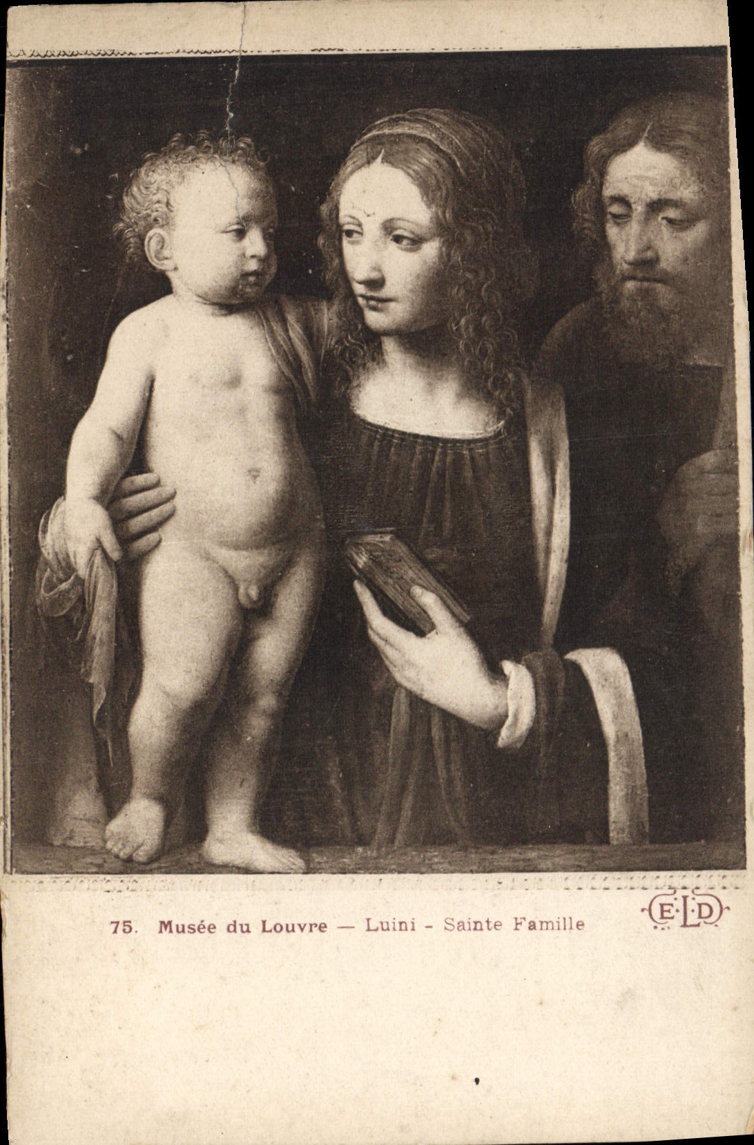 CPA Musee Du Louvre Luini Sainte Famille