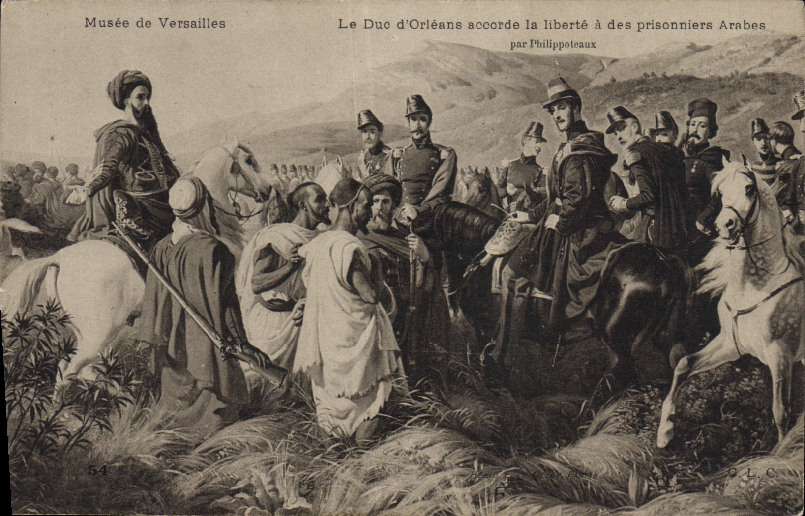 CPA Musee De Versailles Le duc d'Orleans accorde la liberte a des prisonniers arabes
