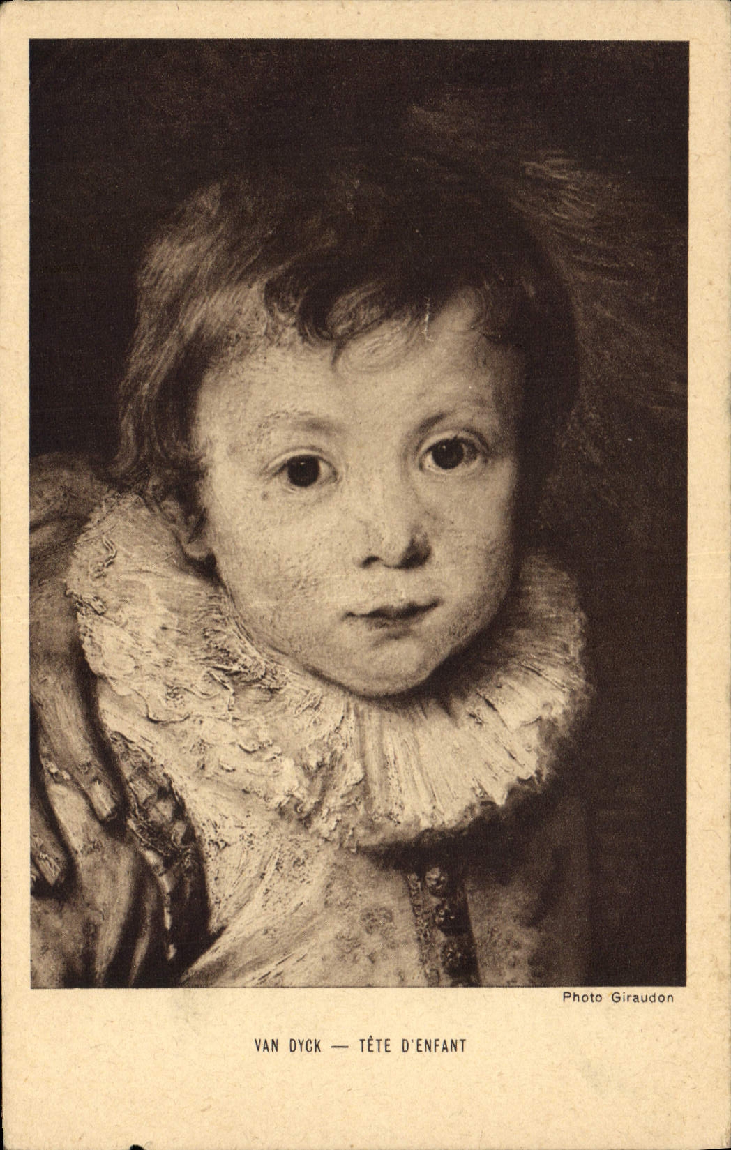 CPA Van Dyck Tete D'Enfant