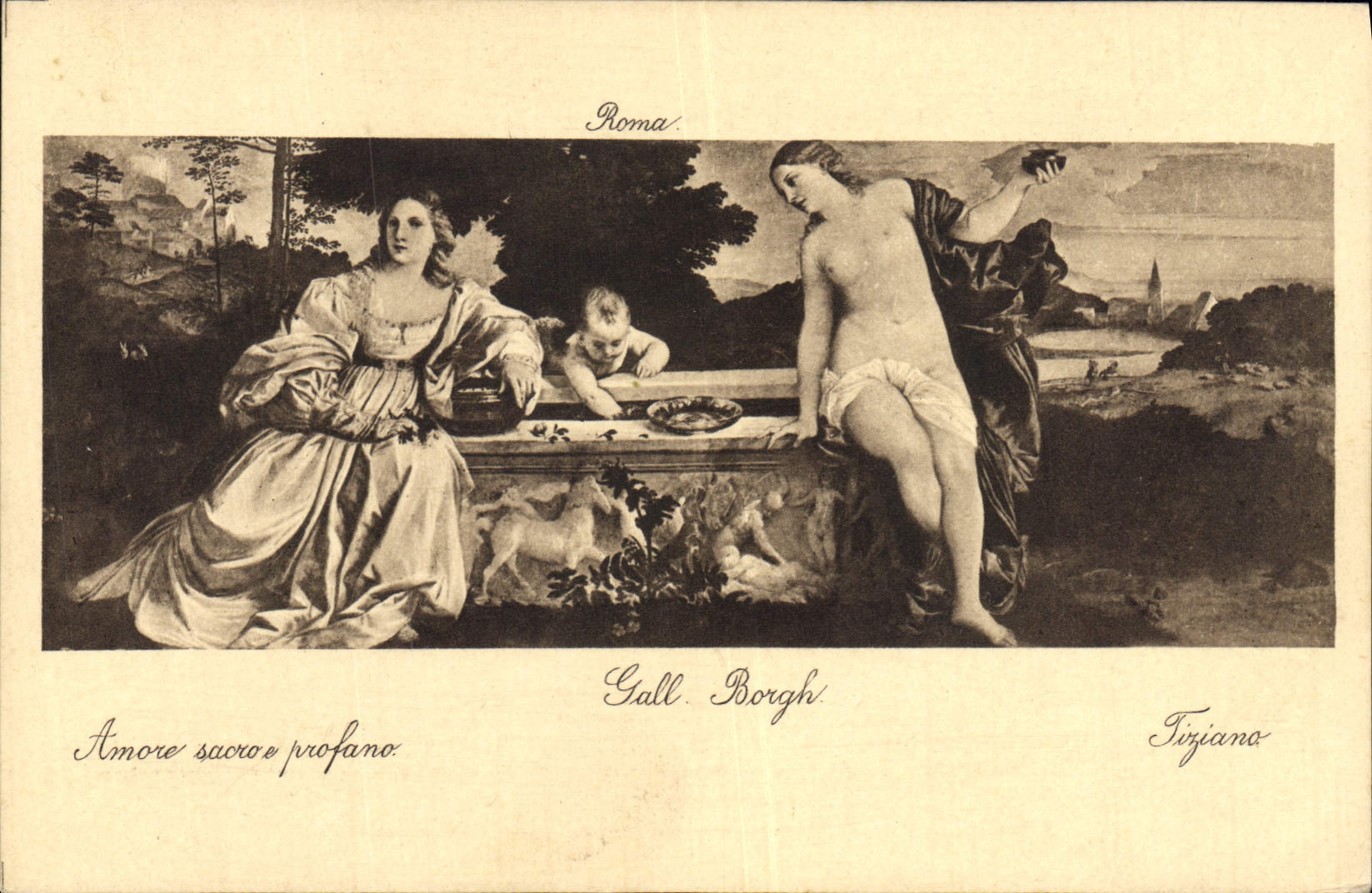 VINTAGE POSTCARD Roma Tiziano