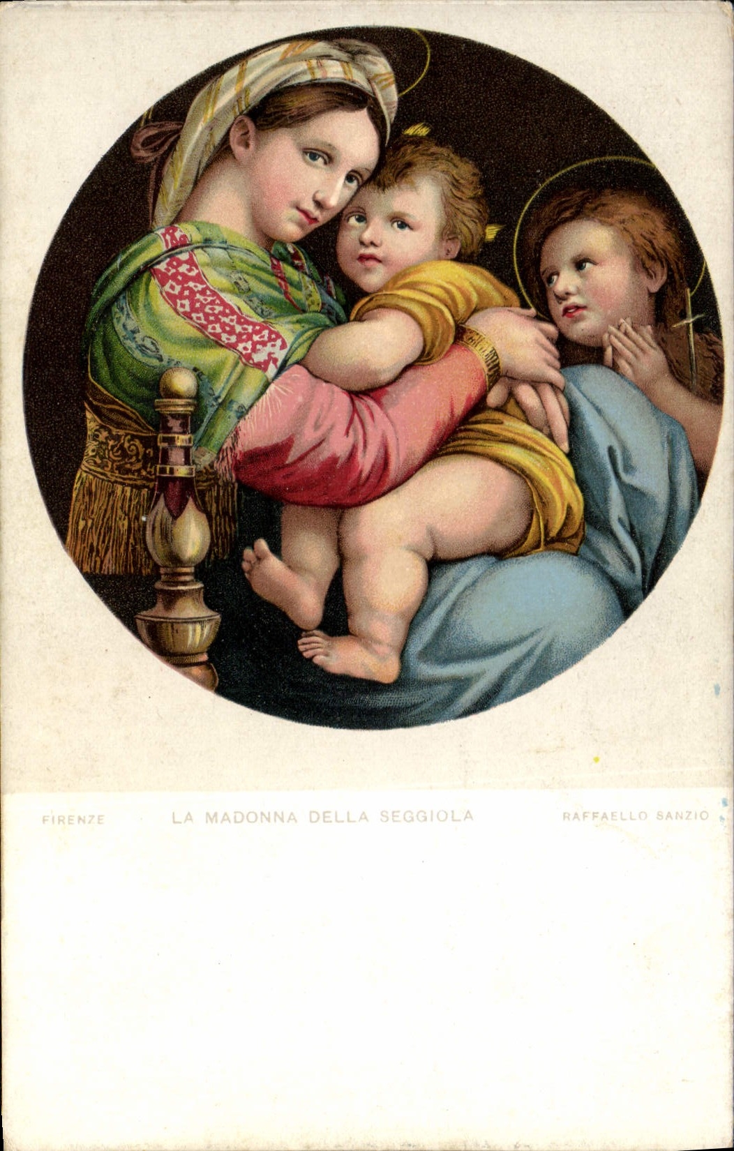CPA Firenze La Madonna Della Seggiola Raffaello Sanzio