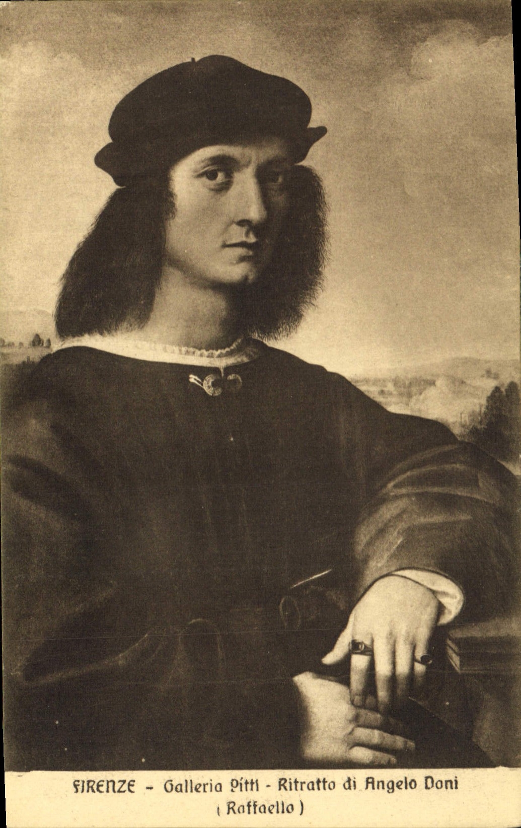 CPA Firenze Galleria Pitti Ritratto di Angelo Doni Raffaello