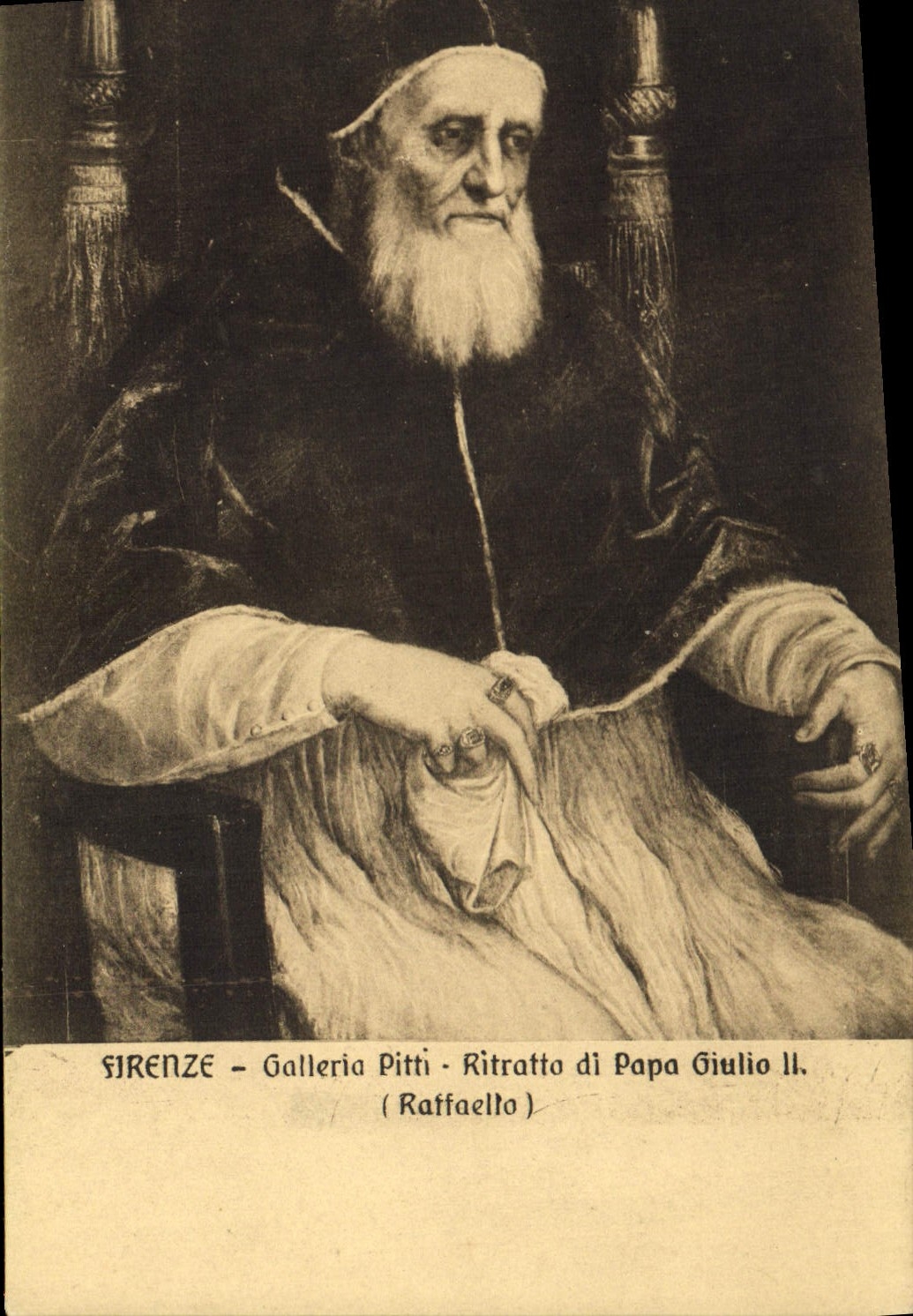 CPA Firenze Galleria Pitti Ritratto di Papa Giulio II Raffaello