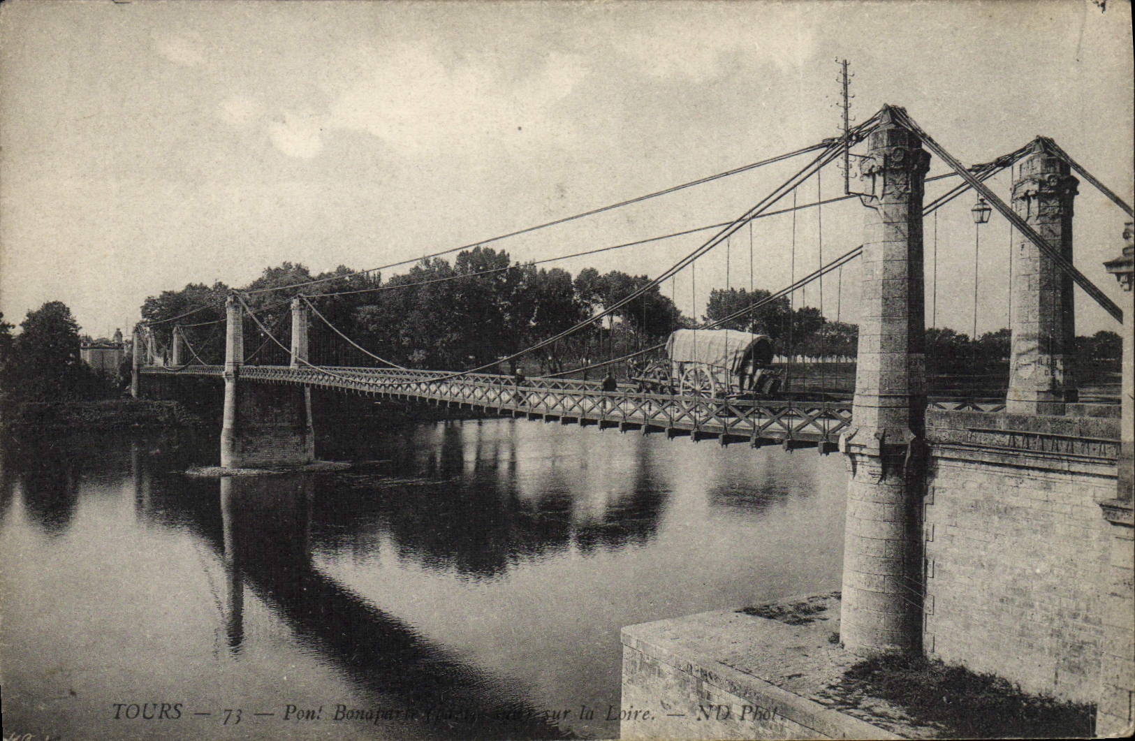 CPA Tours Pont Bonaparte 