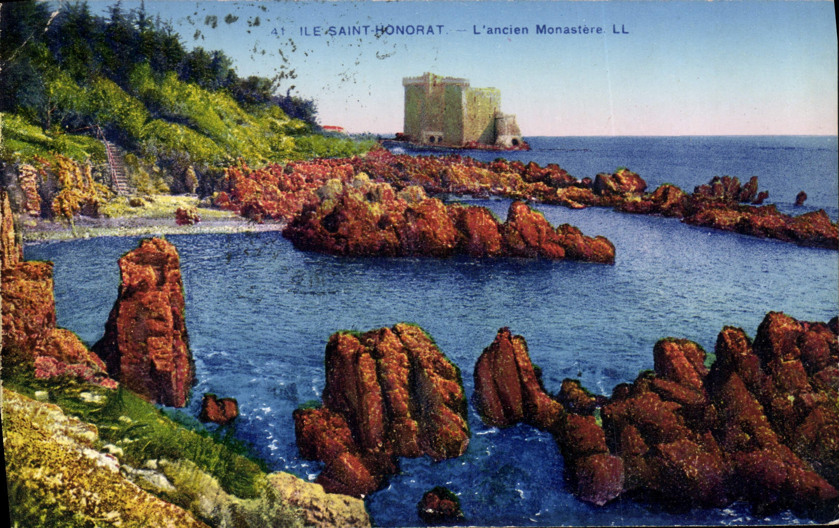 CPA Ile Saint Honorat L'Ancien Monastere