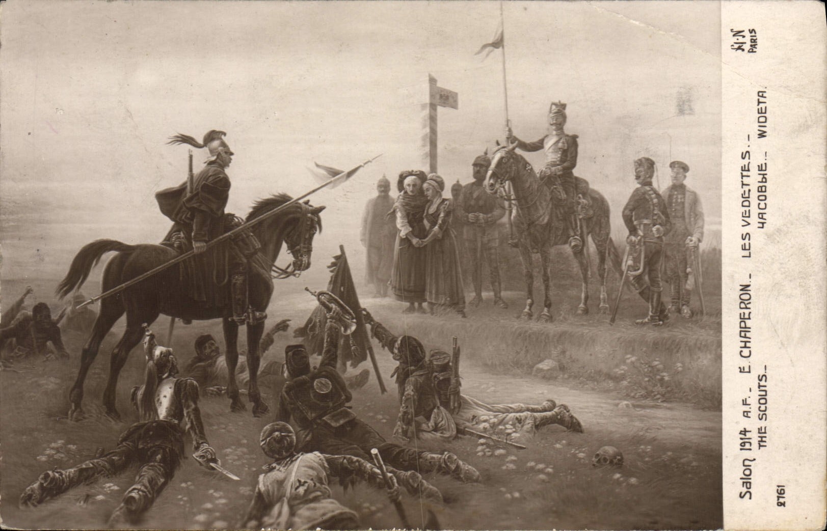 CPA Salon 1914 Chaperon Les vedettes The scouts Scout
