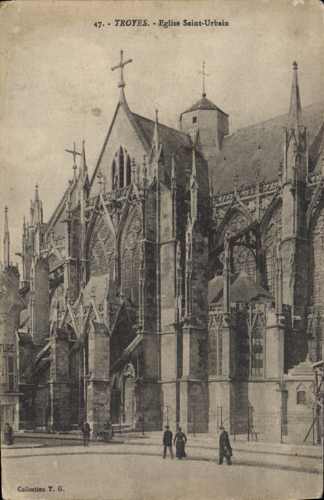 CPA Troyes Eglise Saint Urbain 