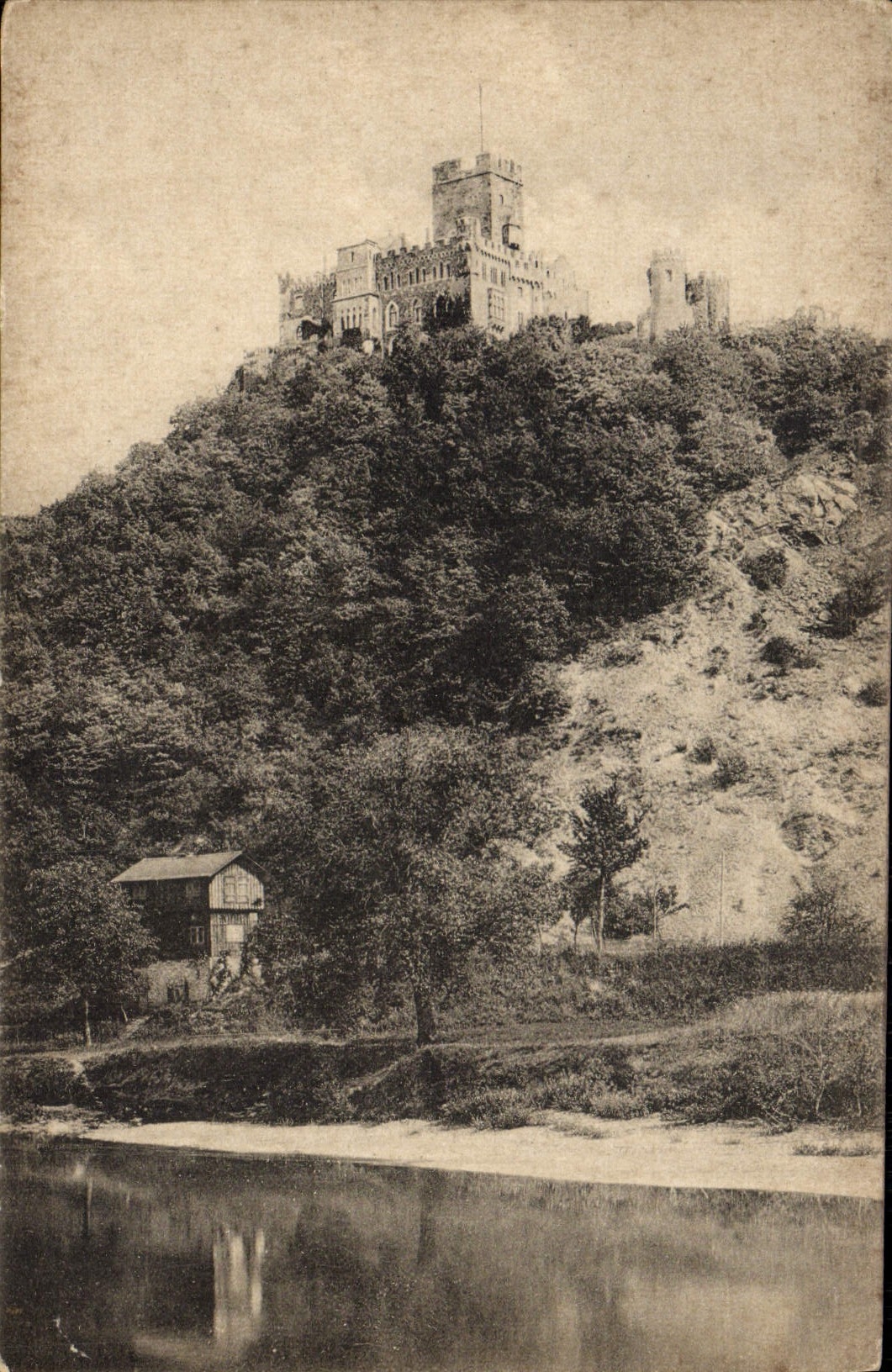 VINTAGE POSTCARD Burg Lahneck EIB Oherlahnstein