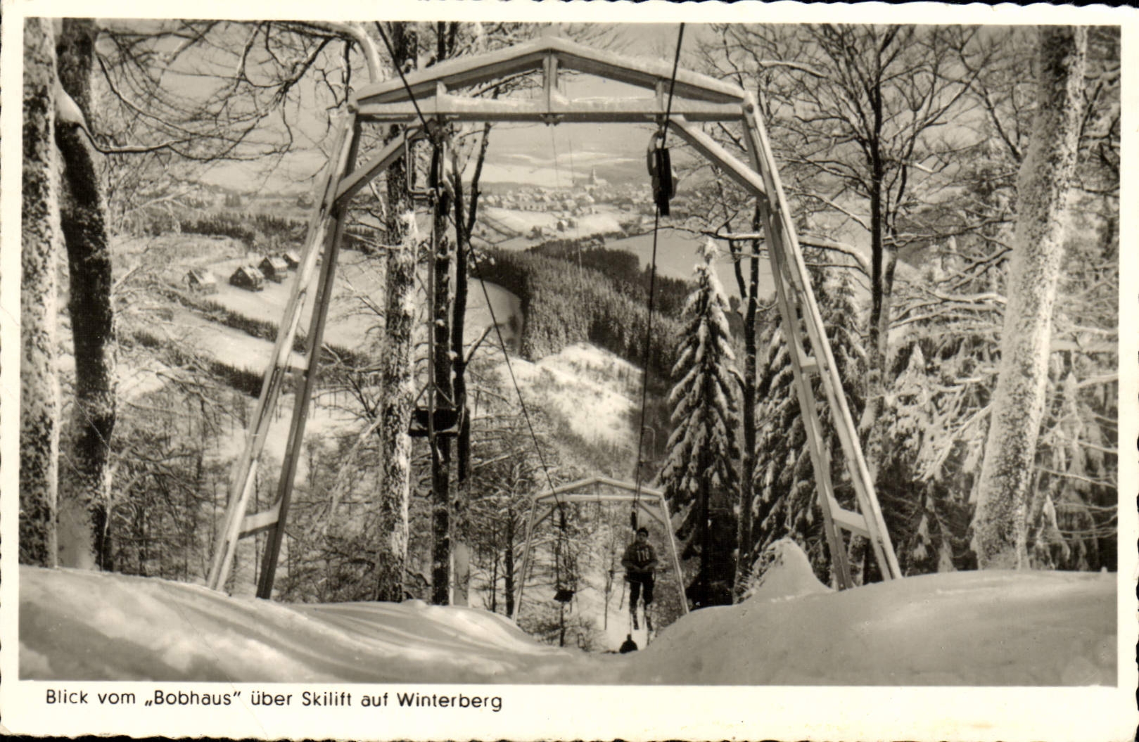 CPA Blick Vom Bobhaus Uber Skilitt auf Winterberg