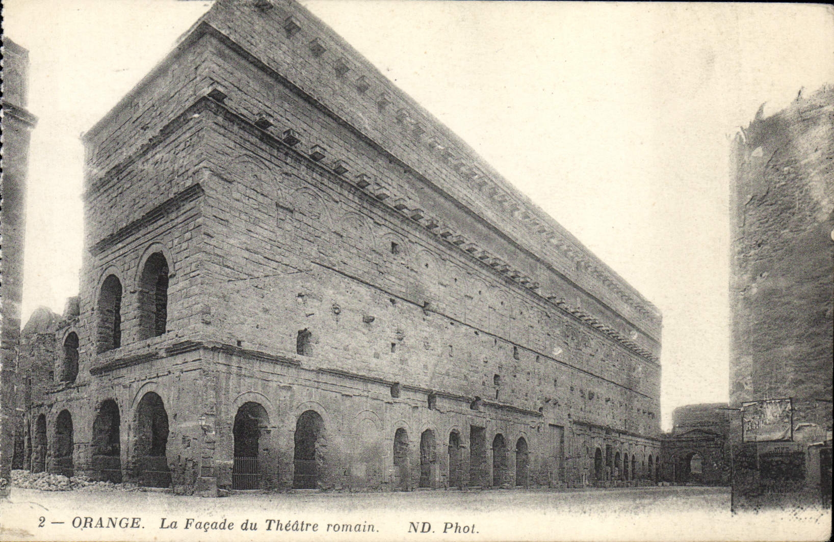 CPA Orange La Facade Du Theatre Romain