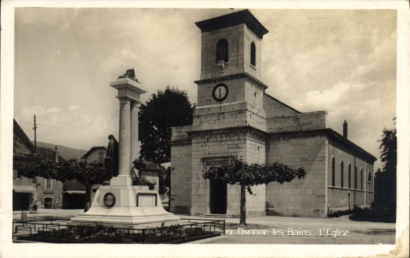 MODERN CARD Divonne Les Bains the Church