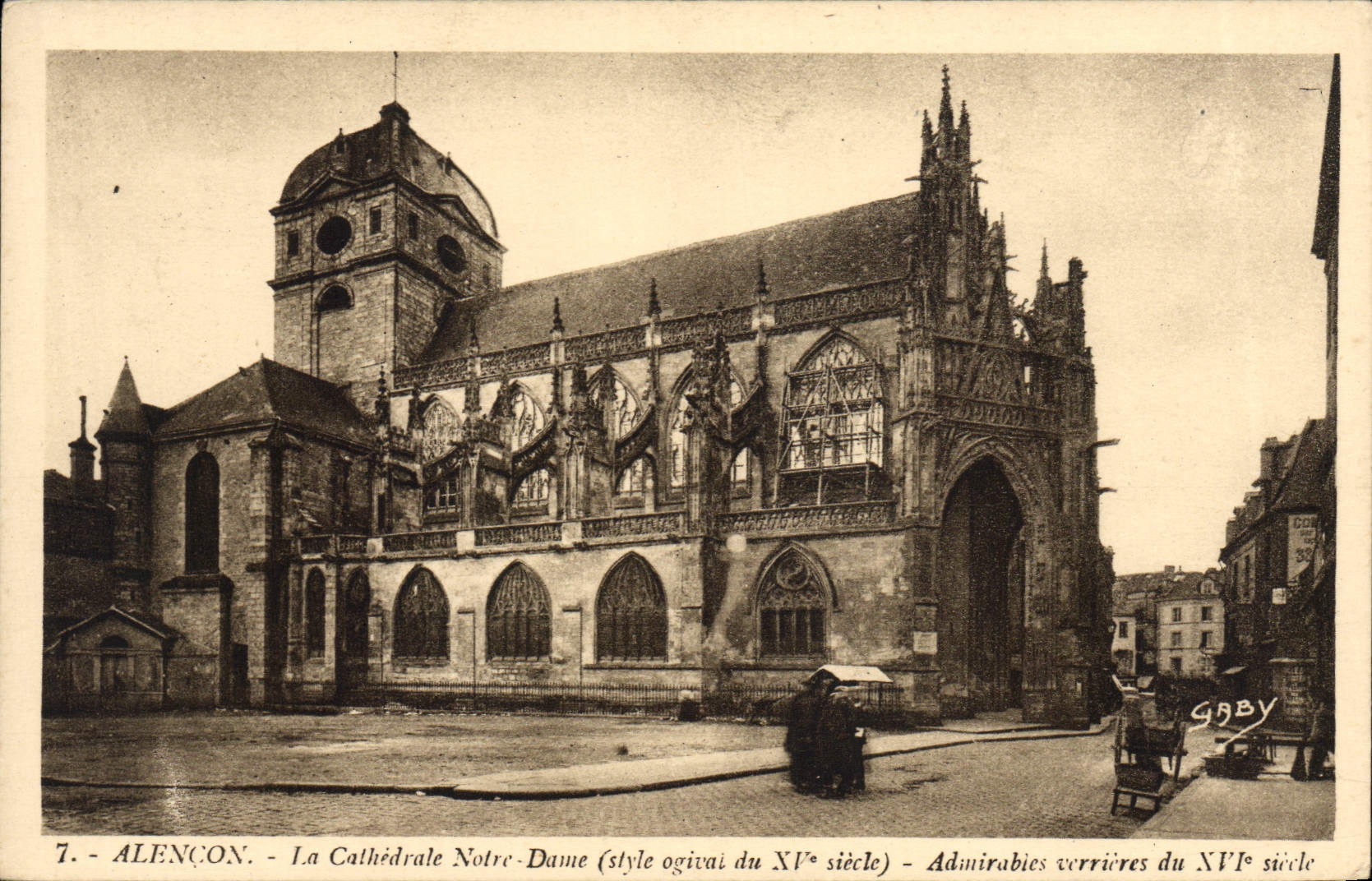 CPA Alencon La Cathedrale Notre Dame 