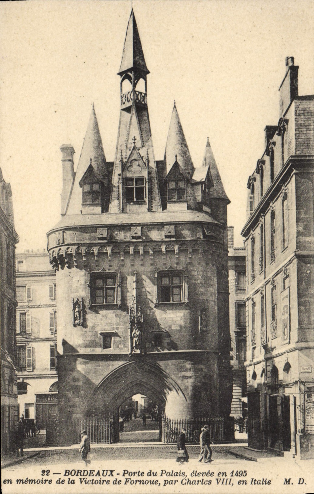 CPA Bordeaux Porte Du Palais 