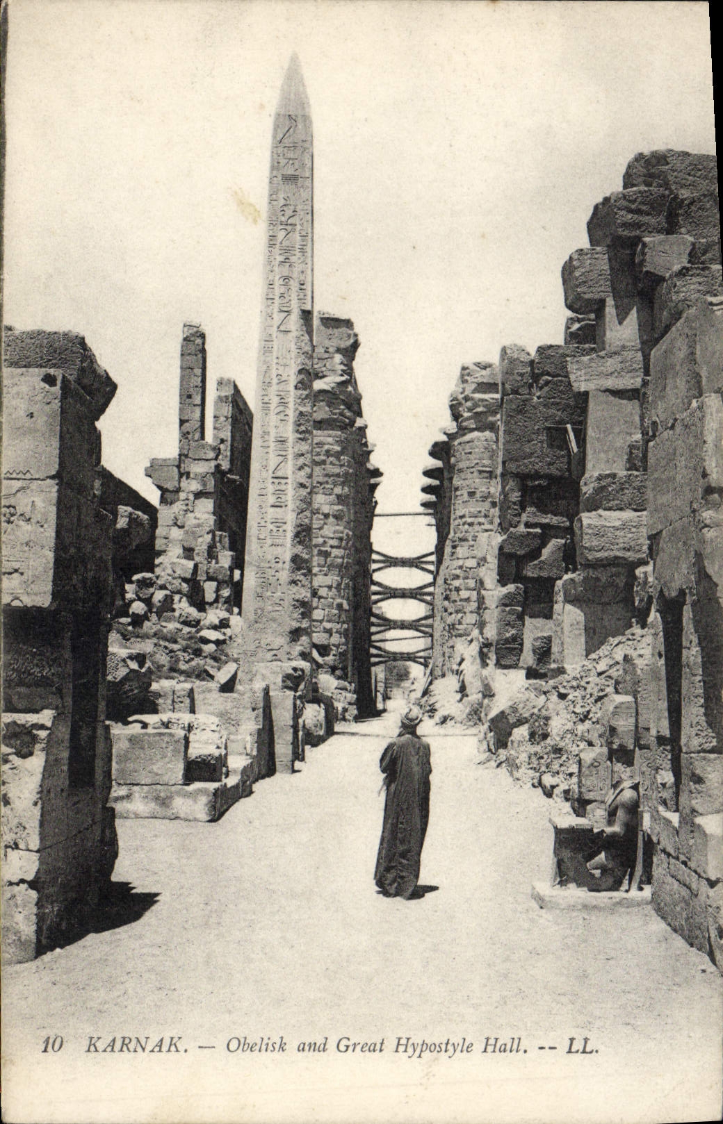 CPA Karnak Obelisk And Great Hypostyle Hall Egypt Egypte