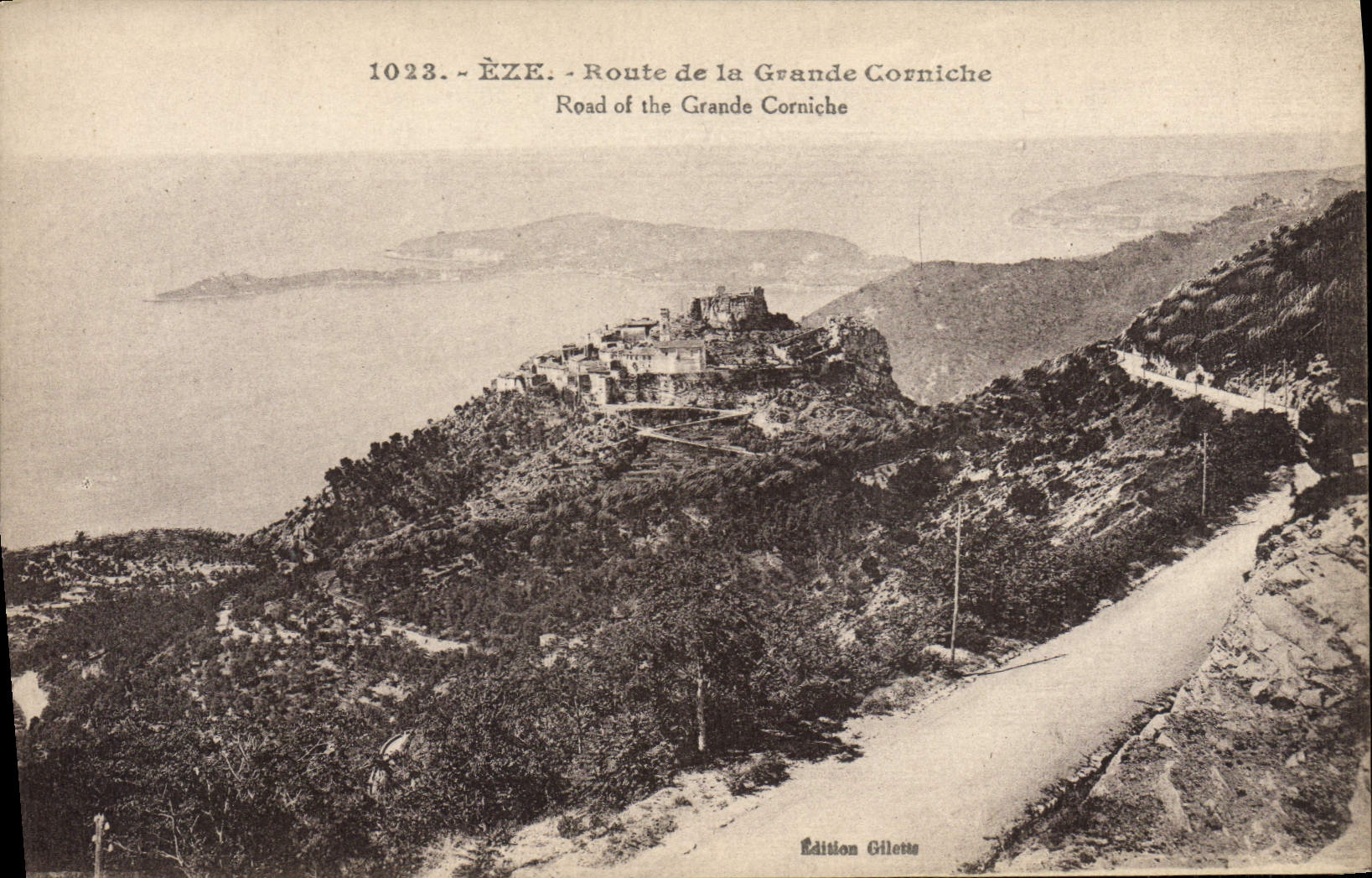 CPA Eze Route De La Grande Corniche