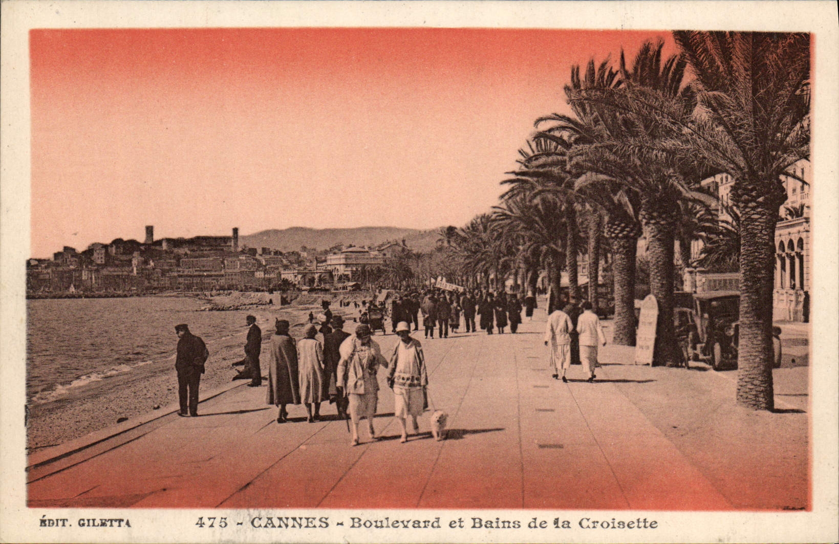 CPA Cannes Boulevard Et Bains De La Croisette