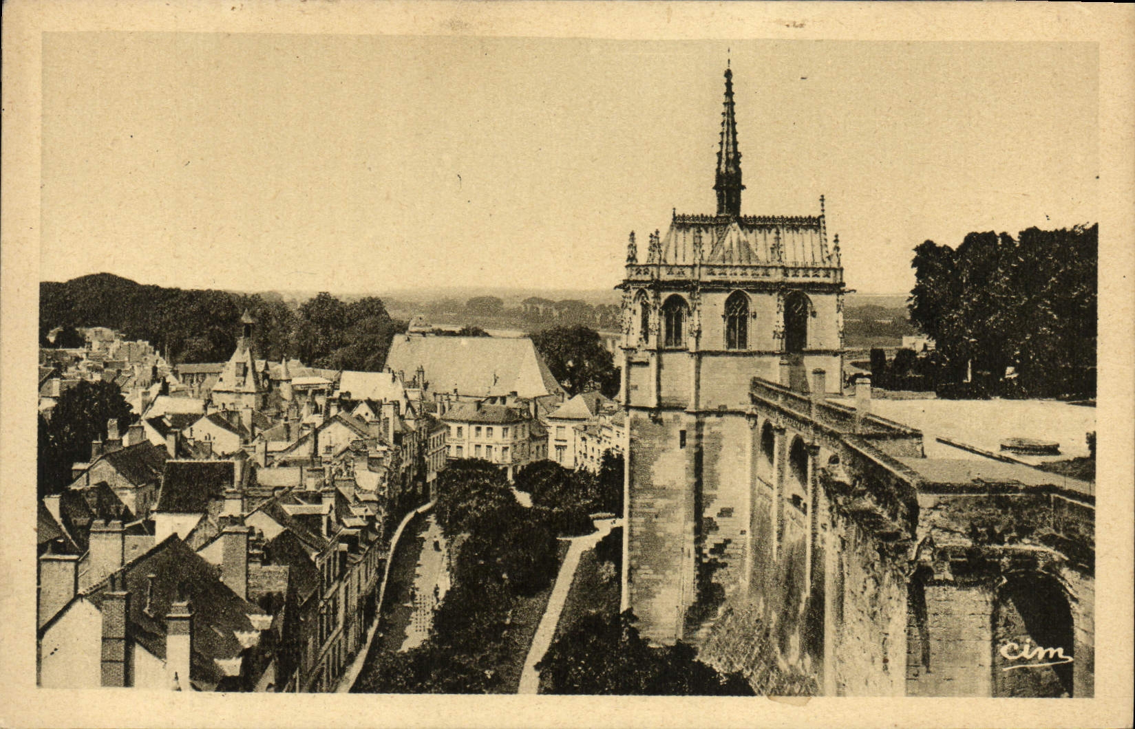 CPA Chateau D'Amboise La Chapelle Saint Hubert
