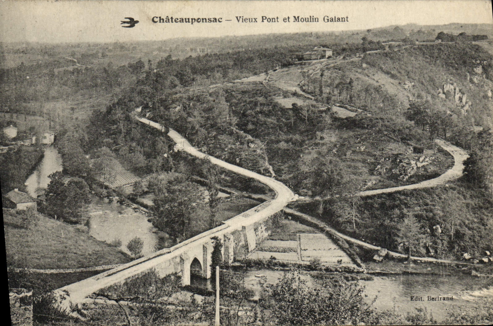 CPA Chateauponsac Vieux Pont Et Moulin Galant