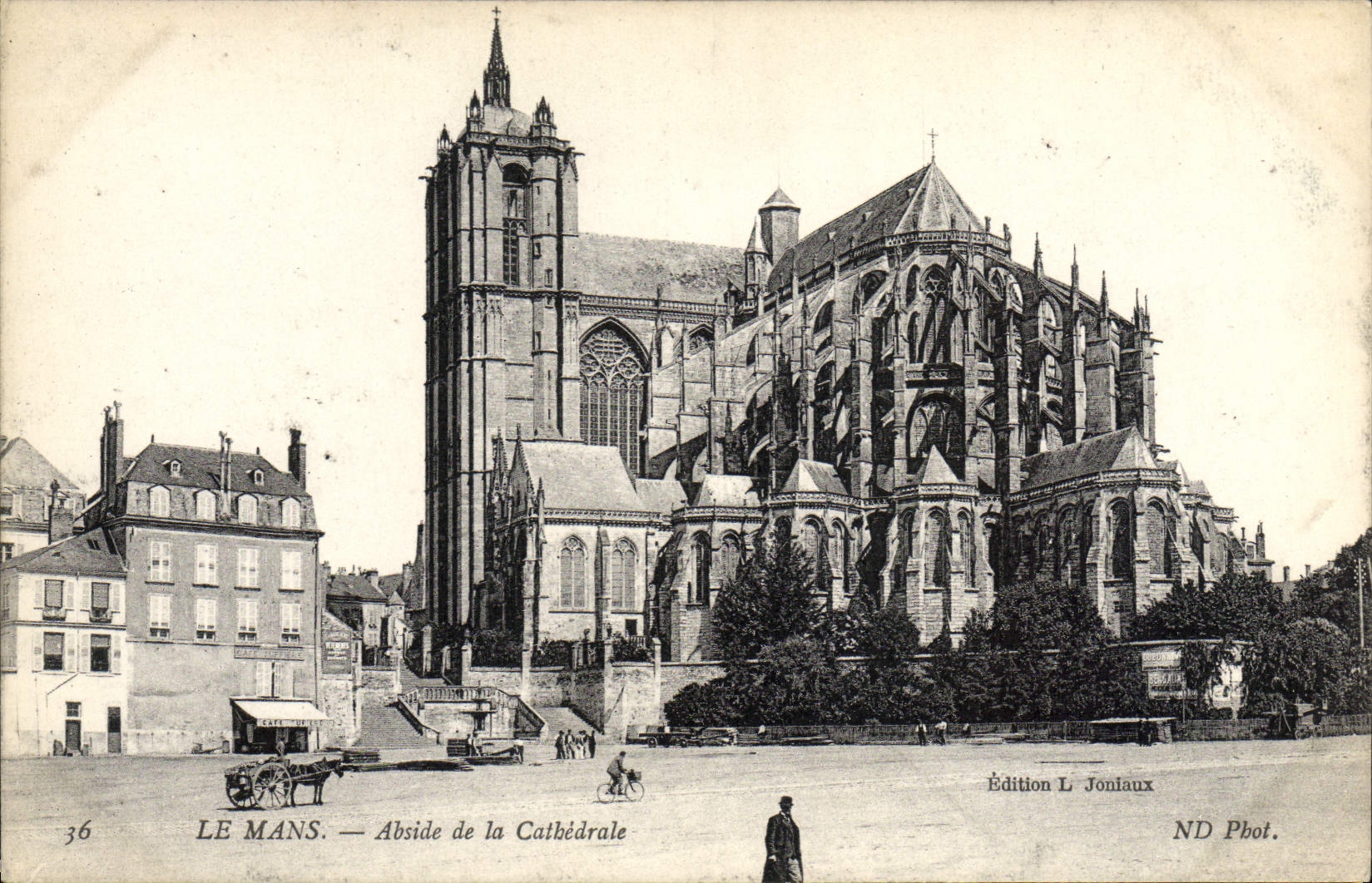CPA Le Mans Abside De La Cathedrale