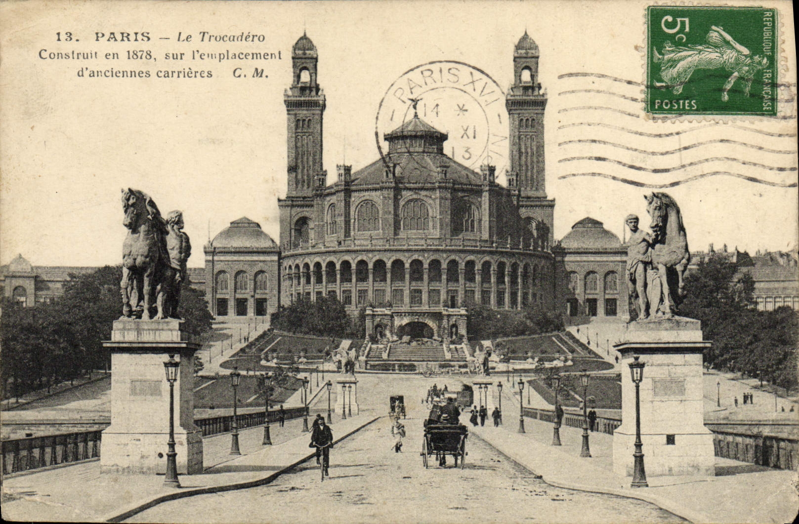 CPA Paris Le Trocadero