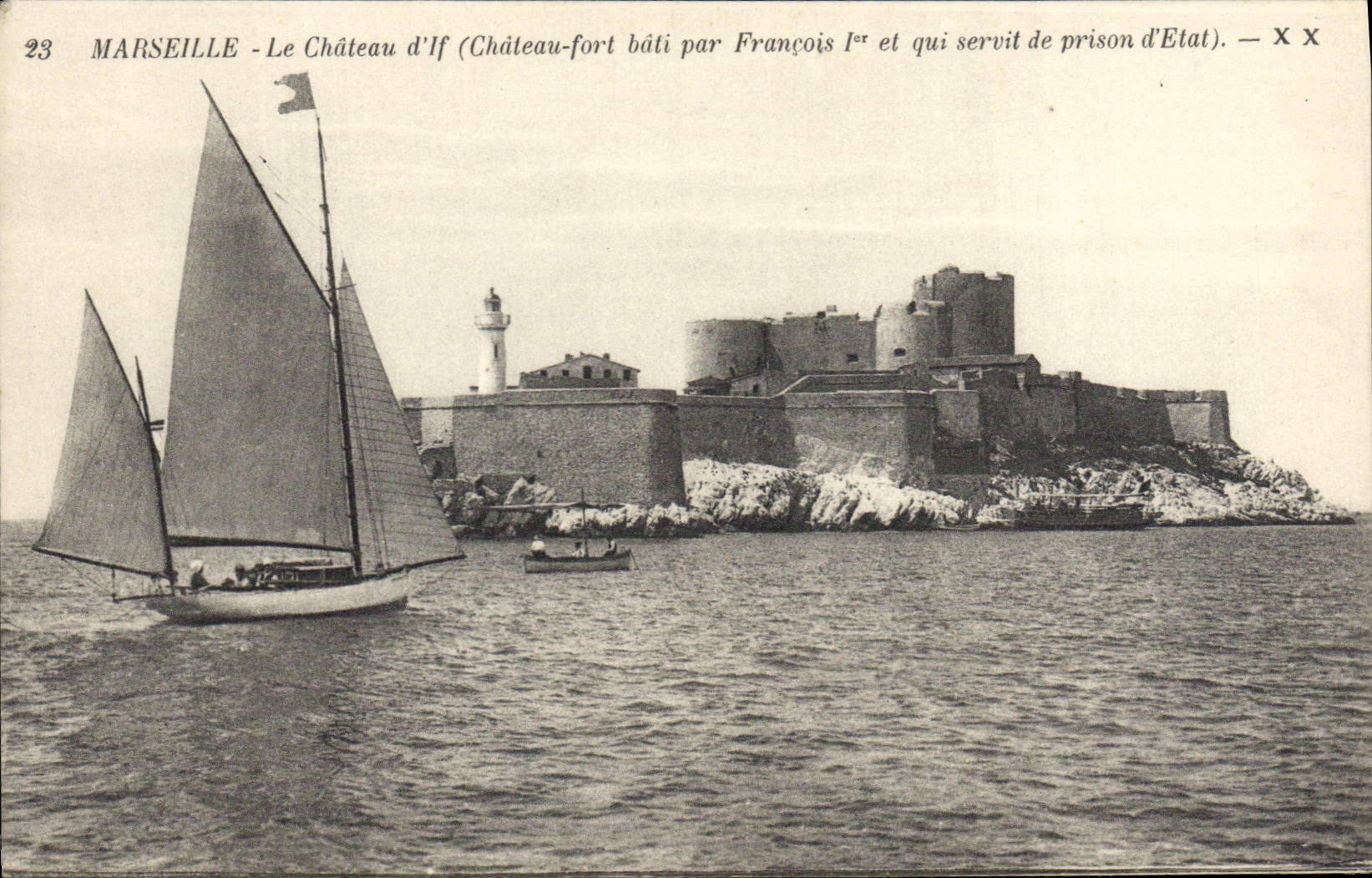 CPA Marseille Le Chateau d'If Bateau