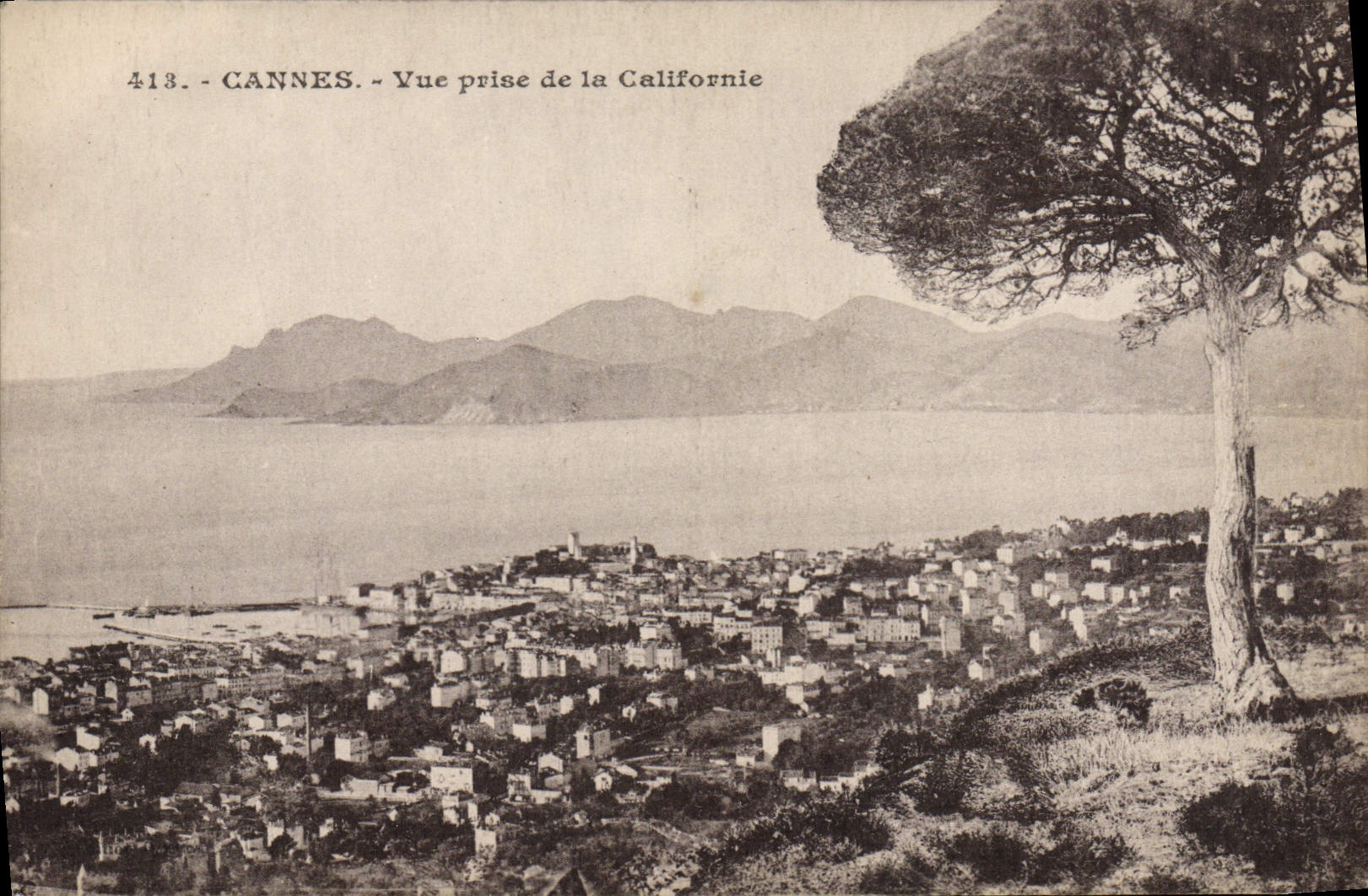 CPA Cannes Vue Prise de la Californie