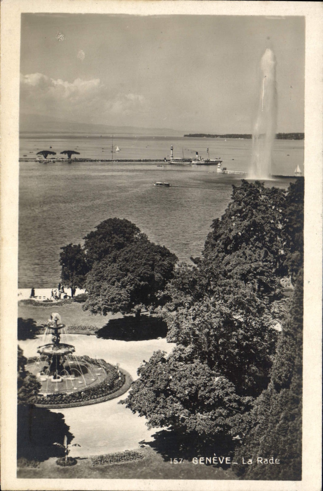 VINTAGE POSTCARD Geneva Roads