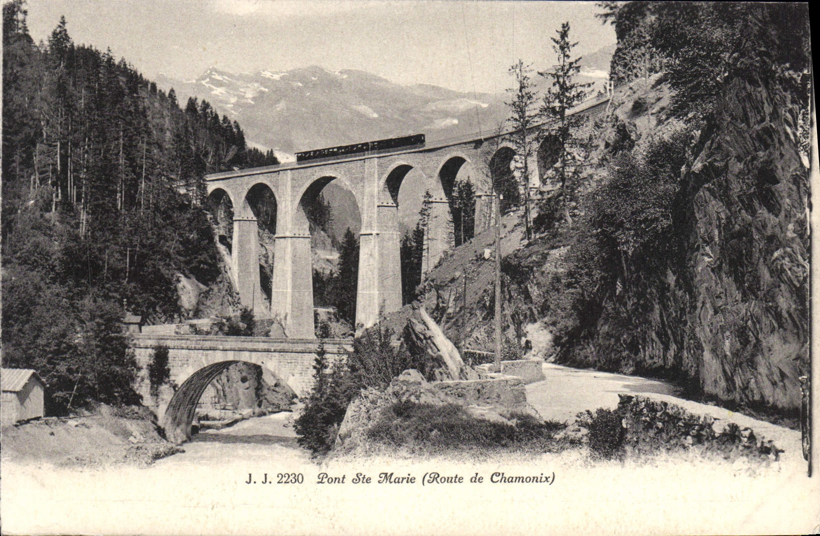 CPA Pont Ste Marie Route de Chamonix 