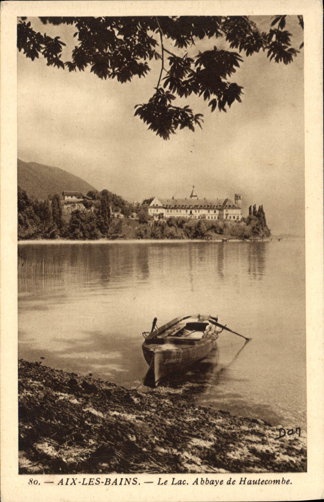 CPA Aix Les Bains Le Lac Abbaye De Hautecombe