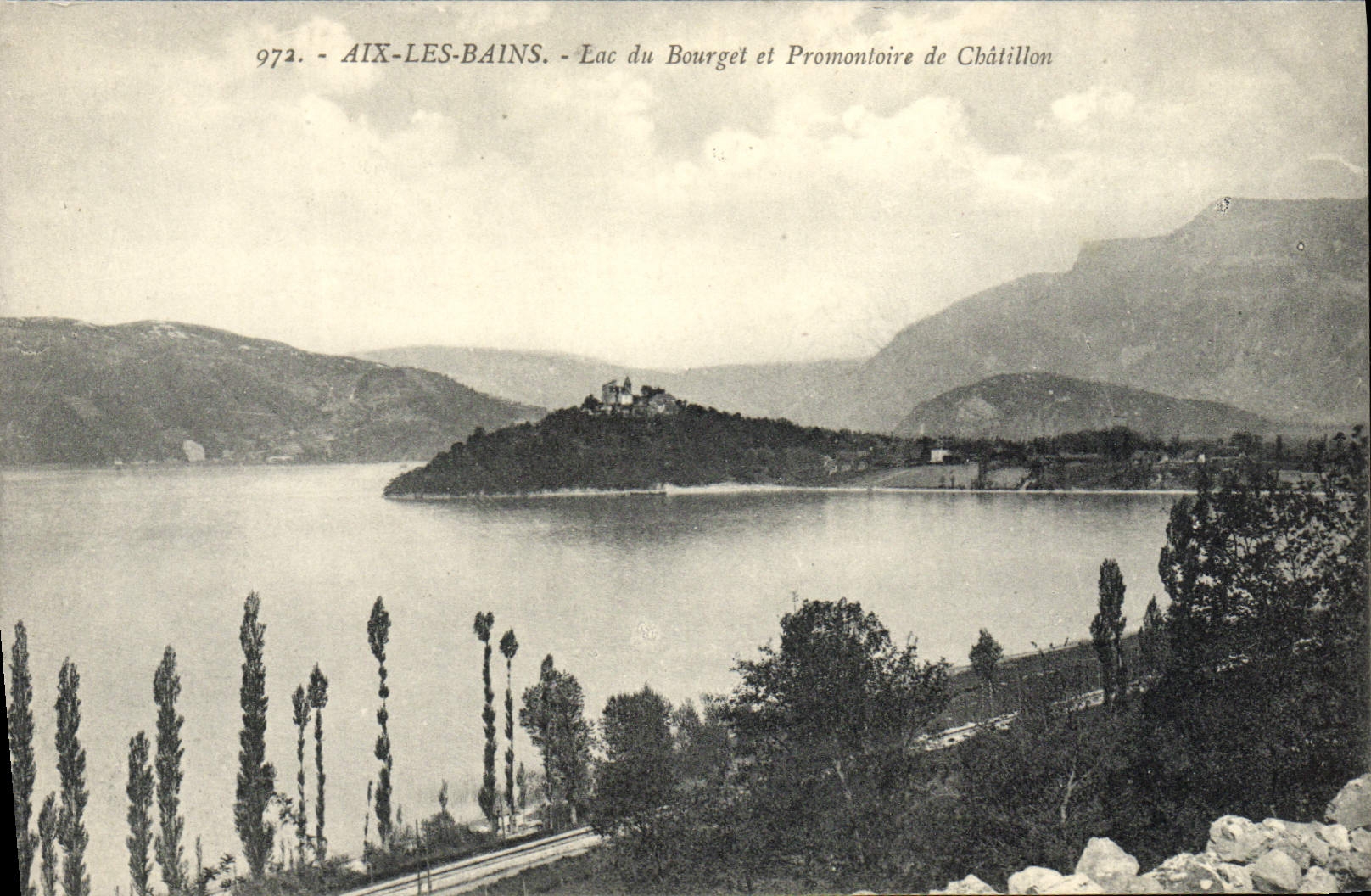 CPA Aix Les Bains Lac Du Bourget Et Promontoire De Chatillon
