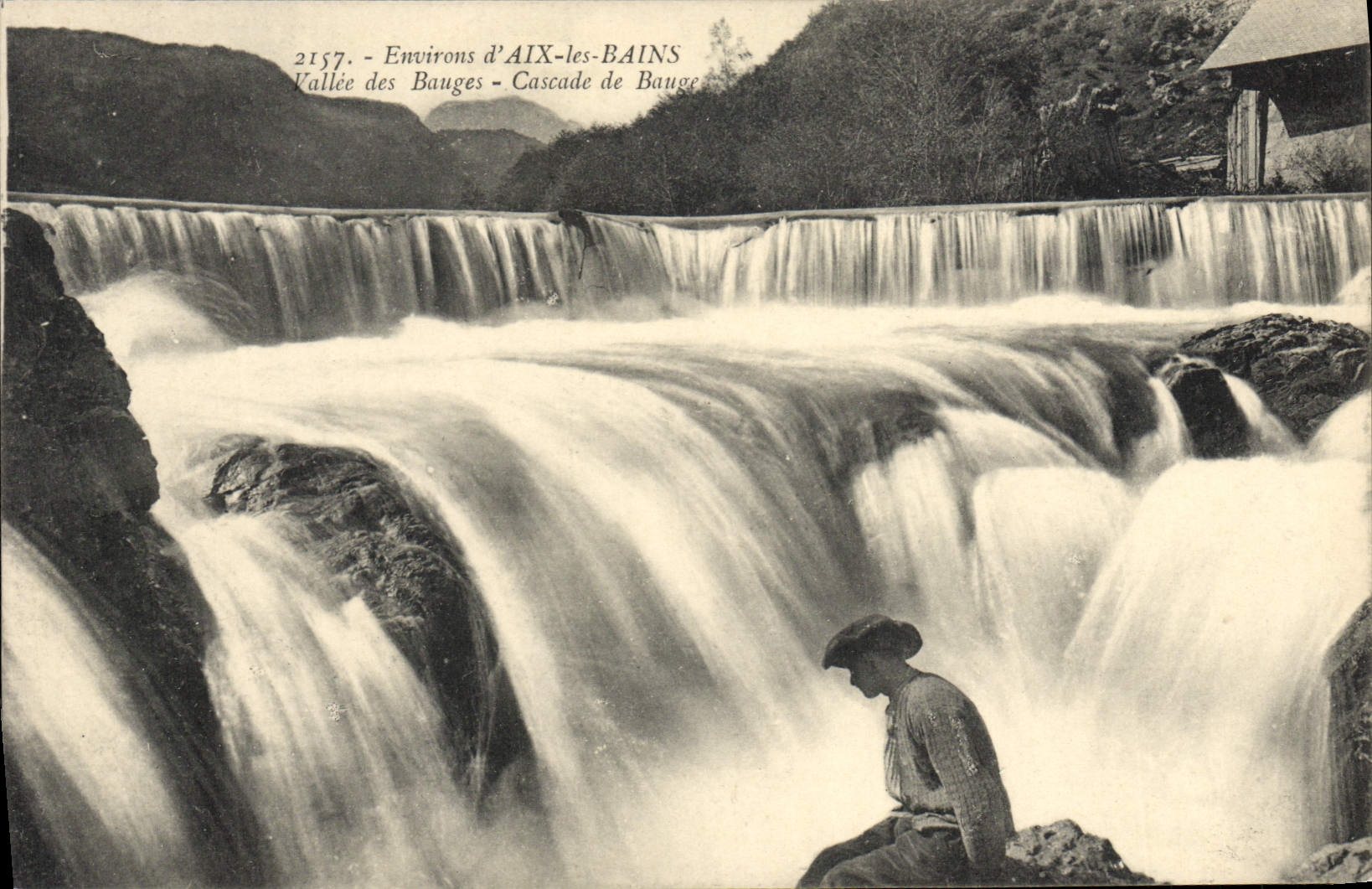CPA Environs d'Aix Les Bains Vallee des Bauges Cascade de Bauge