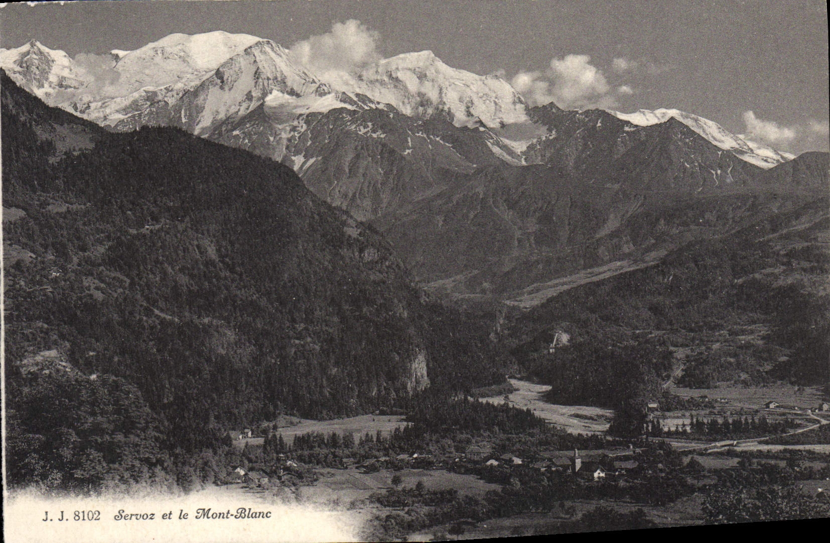 CPA Servoz et le Mont Blanc