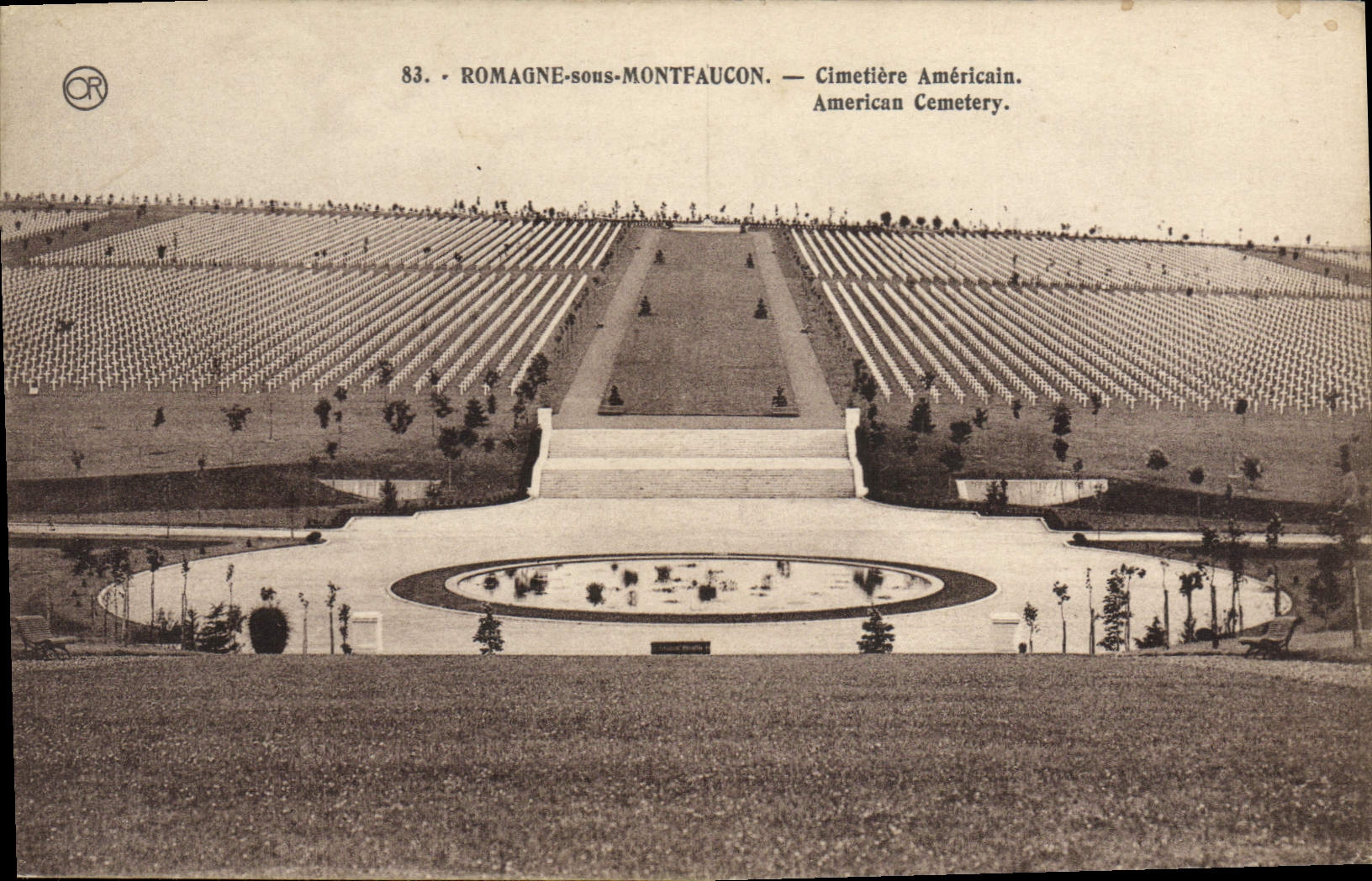 CPA Romagne Sons Montfaucon Cimetiere Americain Militaria