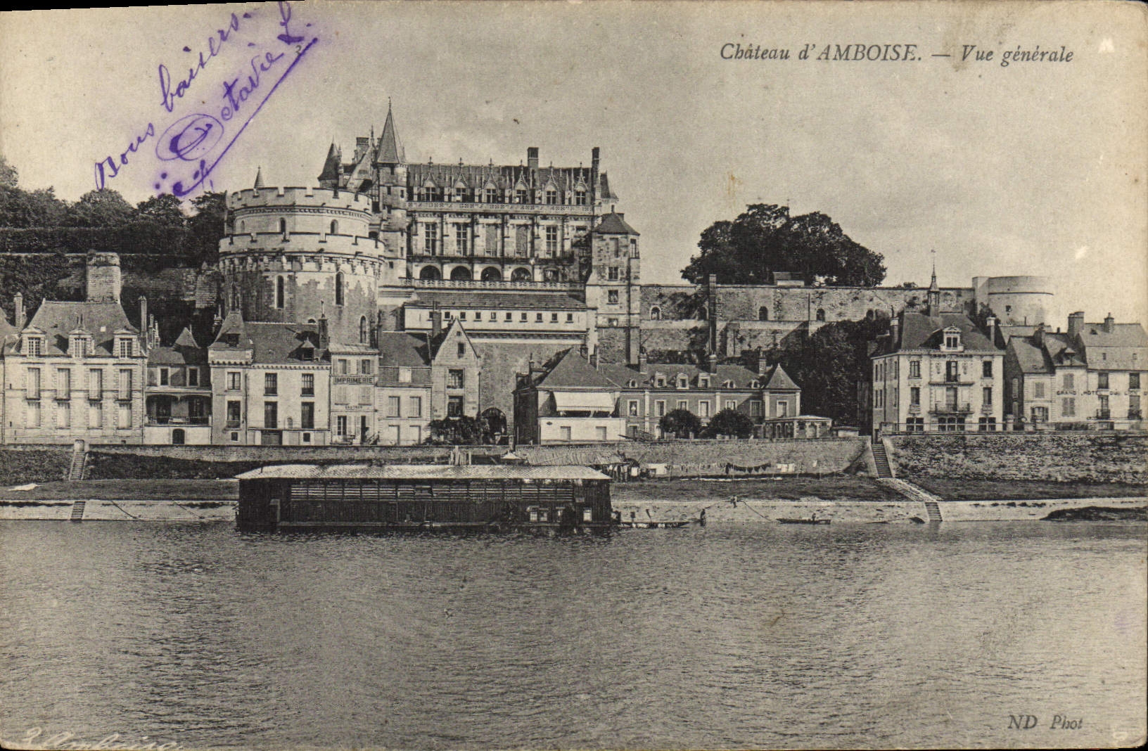 CPA Chateau d'Amboise Vue Generale