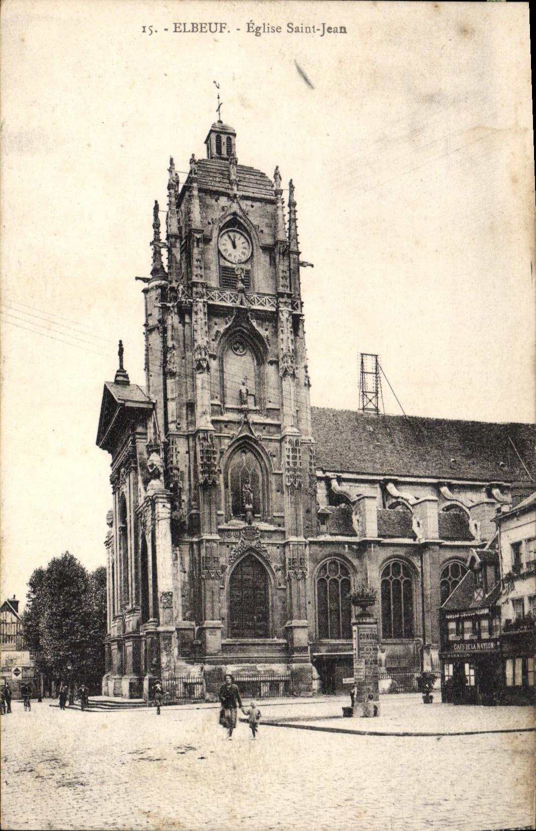CPA Elbeuf Eglise Saint Jean