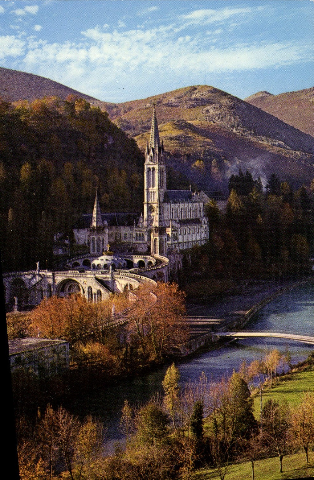 POSTAL MODERNA pesado la basílica y dio de Pau
