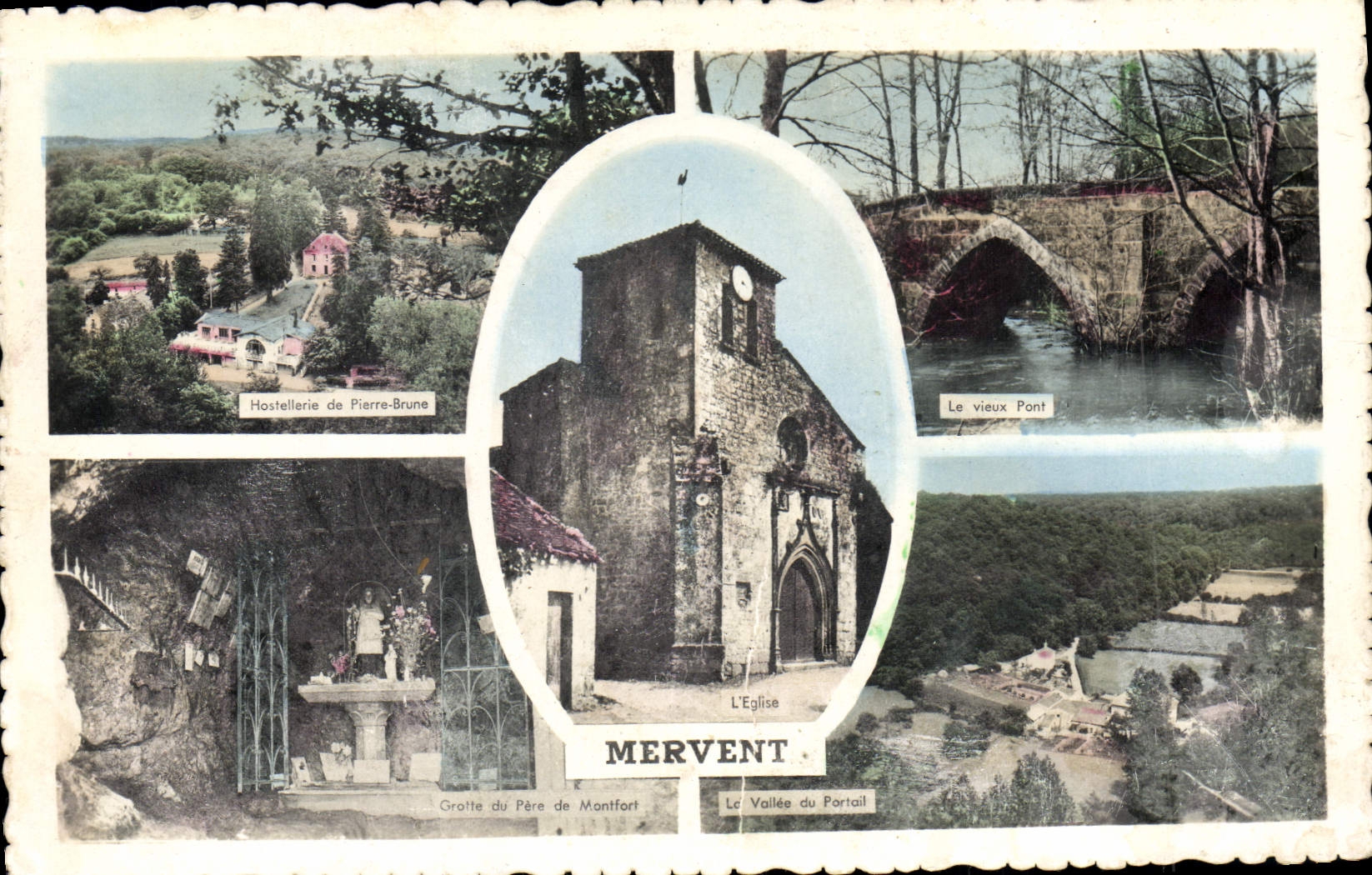 POSTAL MODERNA mesón de moda del país de Mervent Brown de Pedro el puente viejo