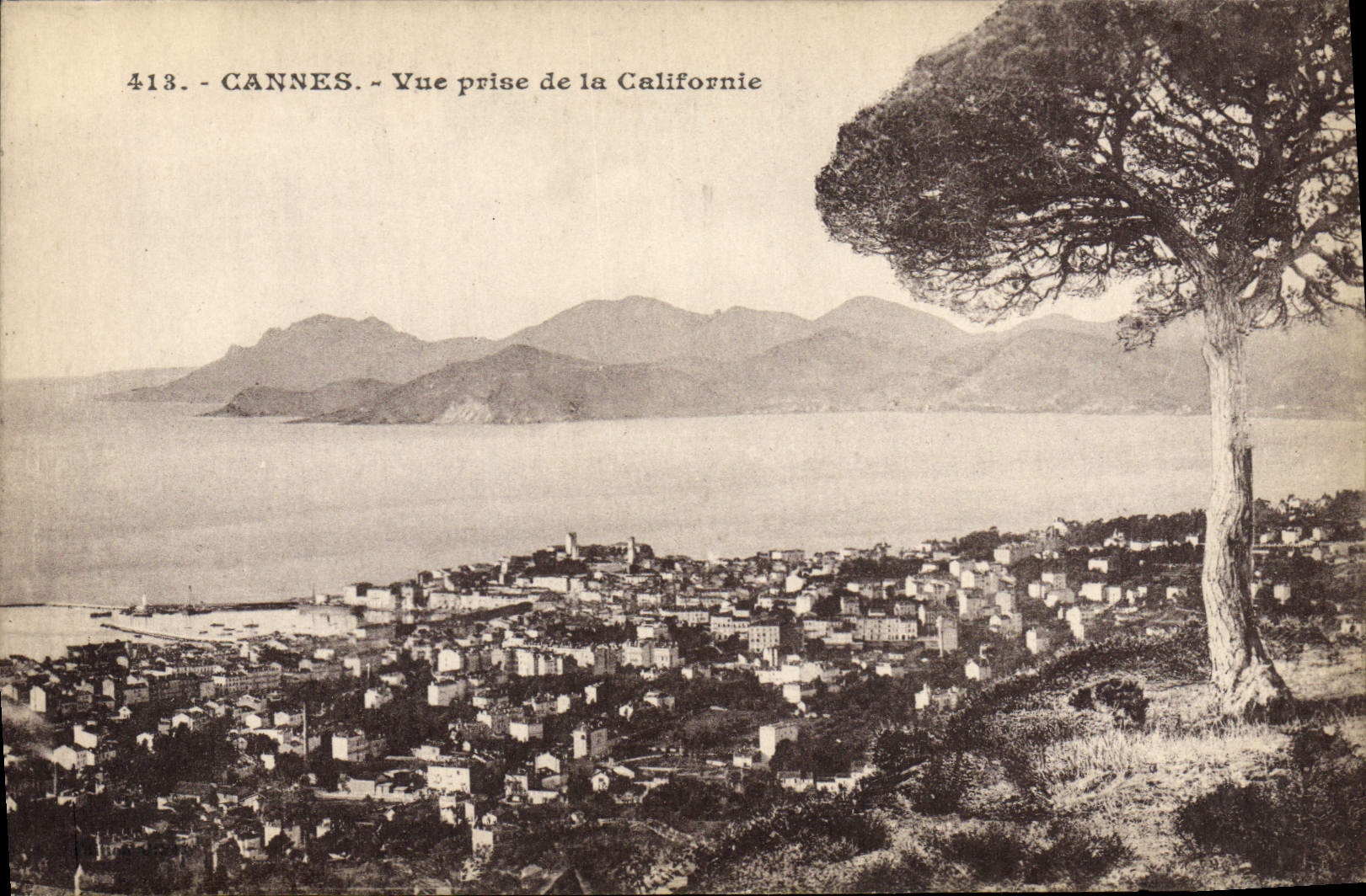 CPA Cannes Vue Prise de la Californie