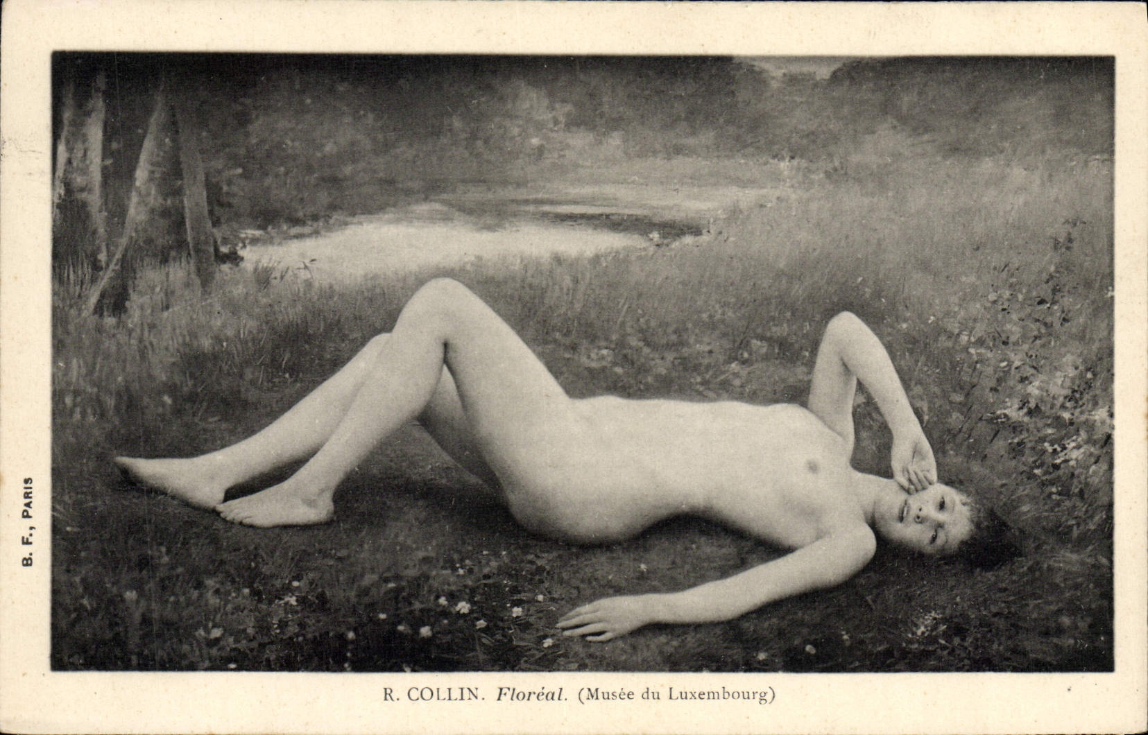 CPA Musee Du Luxembourg Paris Collin Floreal Femme nue erotique