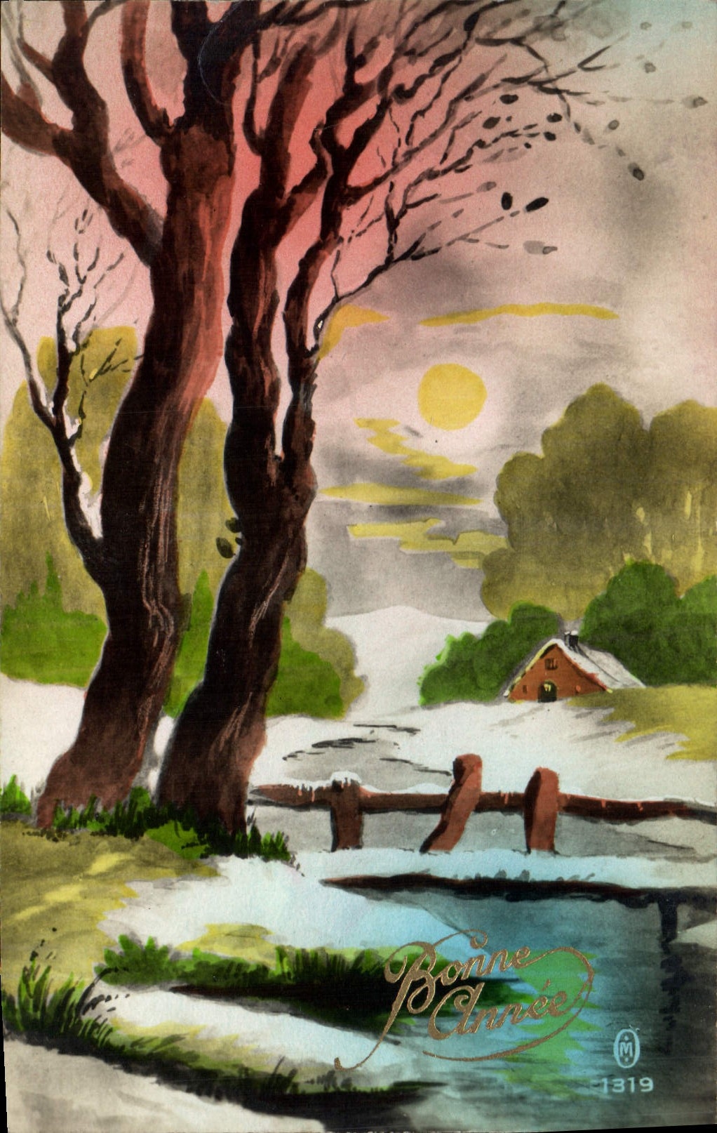 CPA Fantaisie Bonne annee