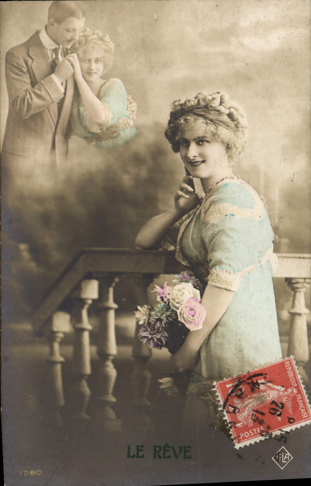 VINTAGE POSTCARD the Dream Woman