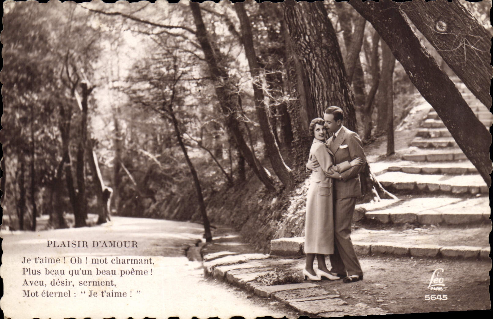 VINTAGE POSTCARD Pleasure Of Love Woman